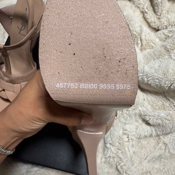 YSL Platform Heels Nude Size 37.5 - Picture 6 of 7